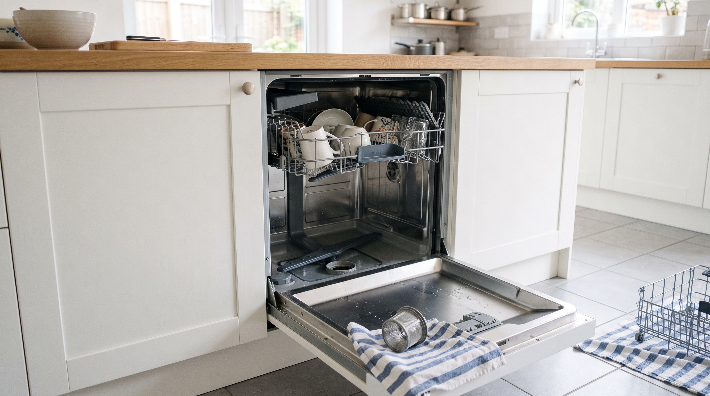 Dishwasher Fills With Water But Never Sprays: What Usually Causes It