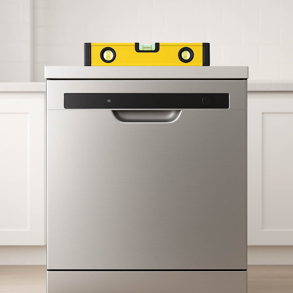 Checking dishwasher level