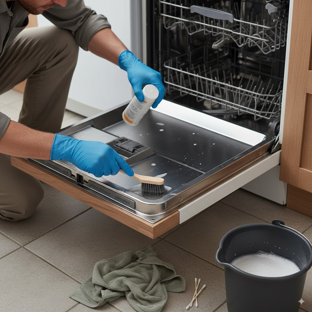 Regular cleaning of door seals prevents odours and maintains proper sealing to prevent leaks