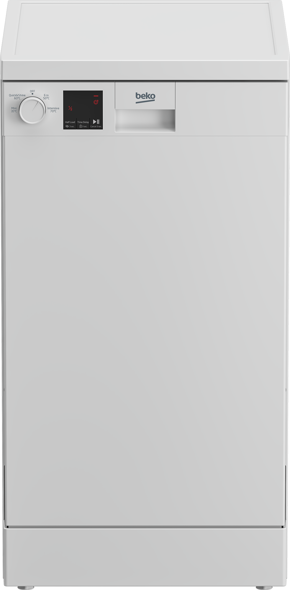 Beko DVS04020B Slimline Freestanding Dishwasher - Black