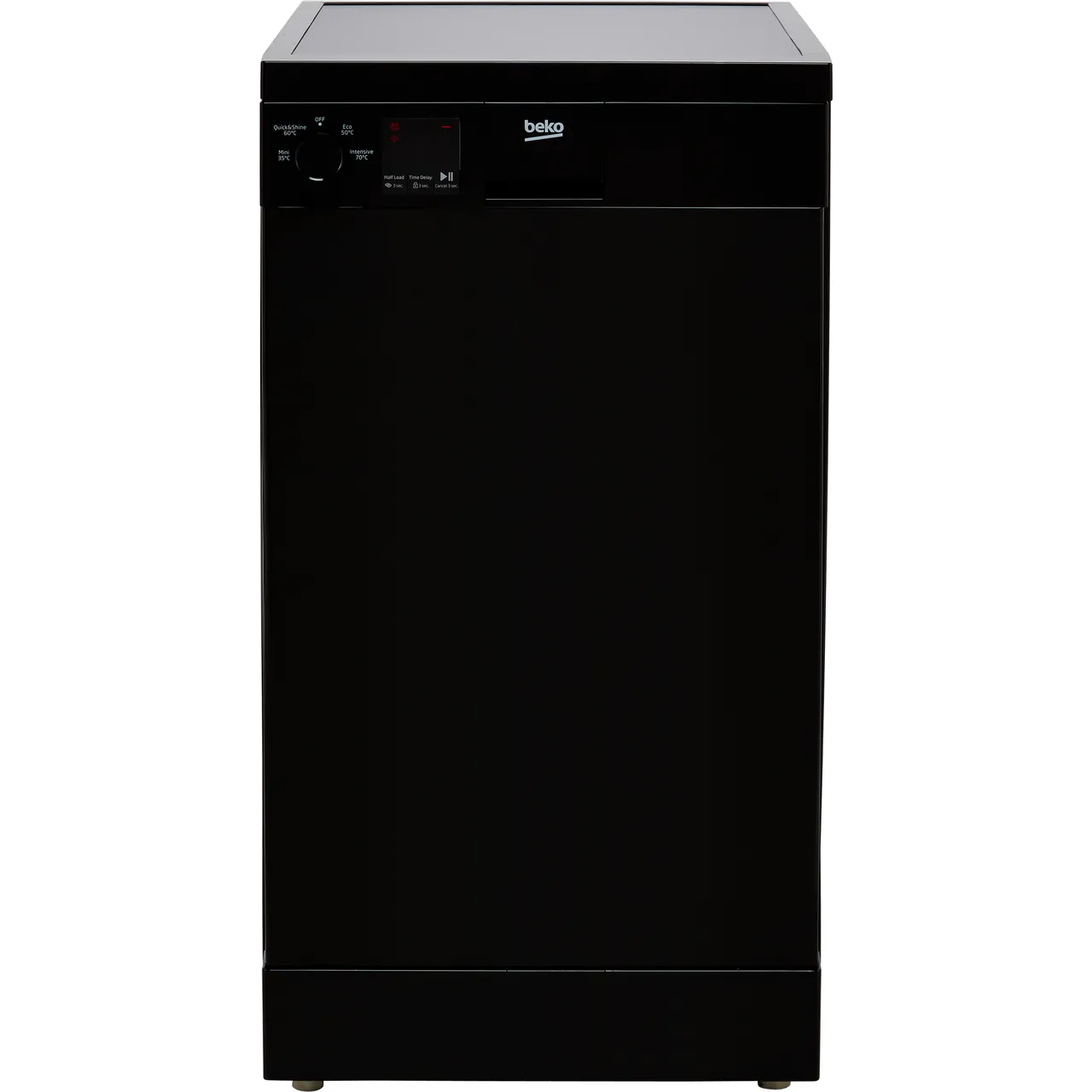 Beko DVS04020B Slimline Freestanding Dishwasher - Black