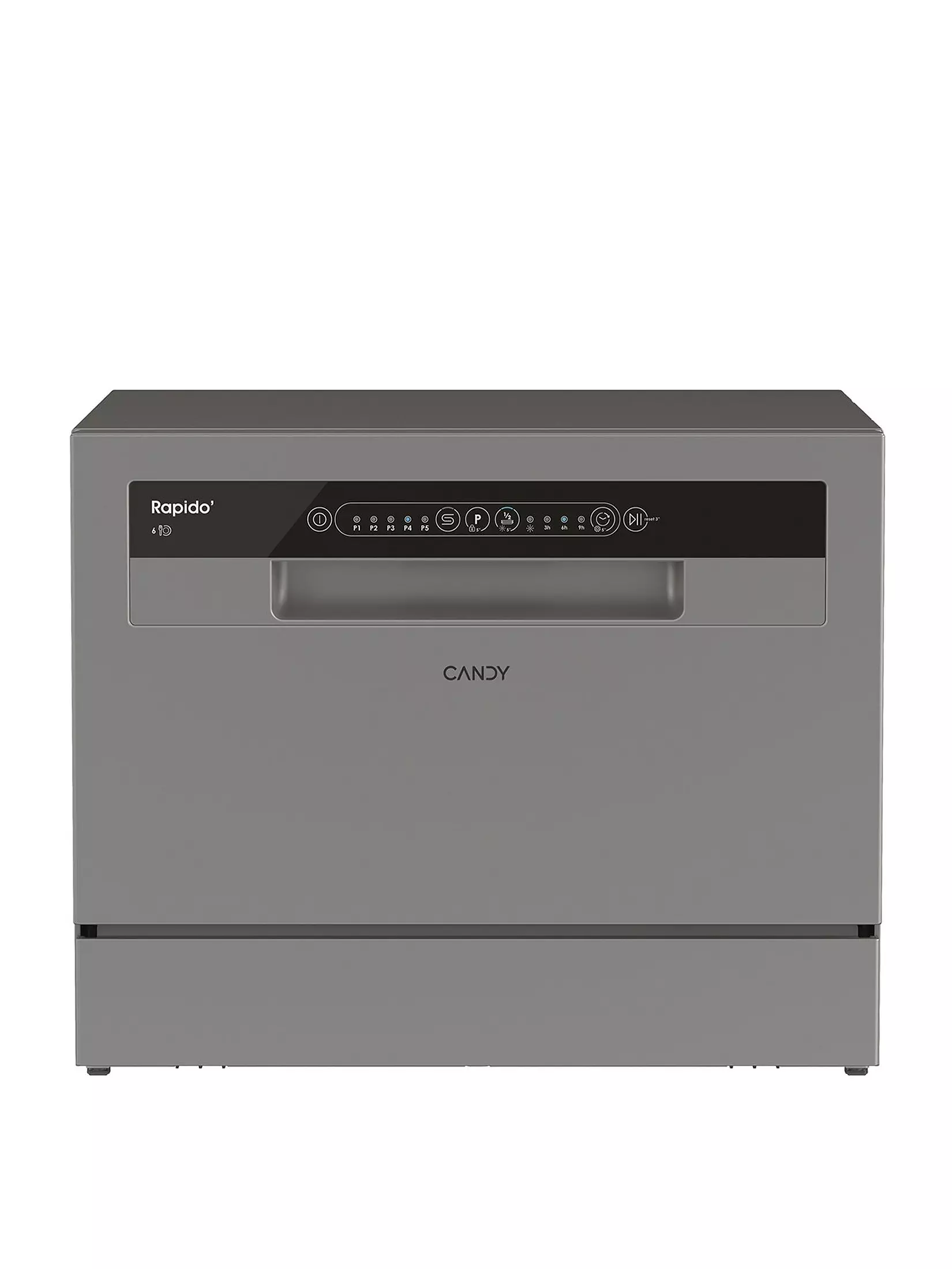 Candy CP-6E51LS-80 Tabletop Dishwasher - Graphite/Silver