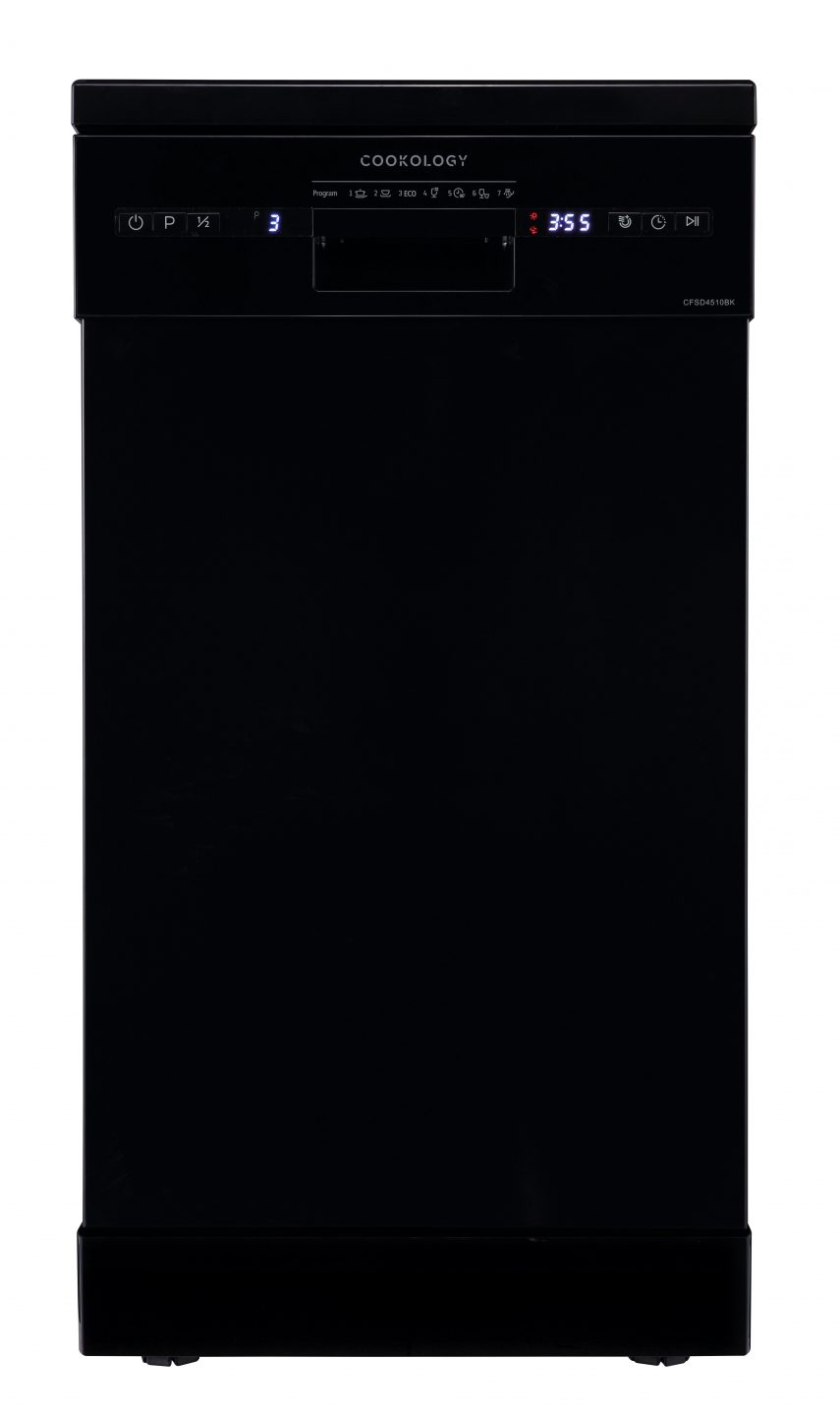 Cookology CFSD4510BK Slimline Dishwasher - Black
