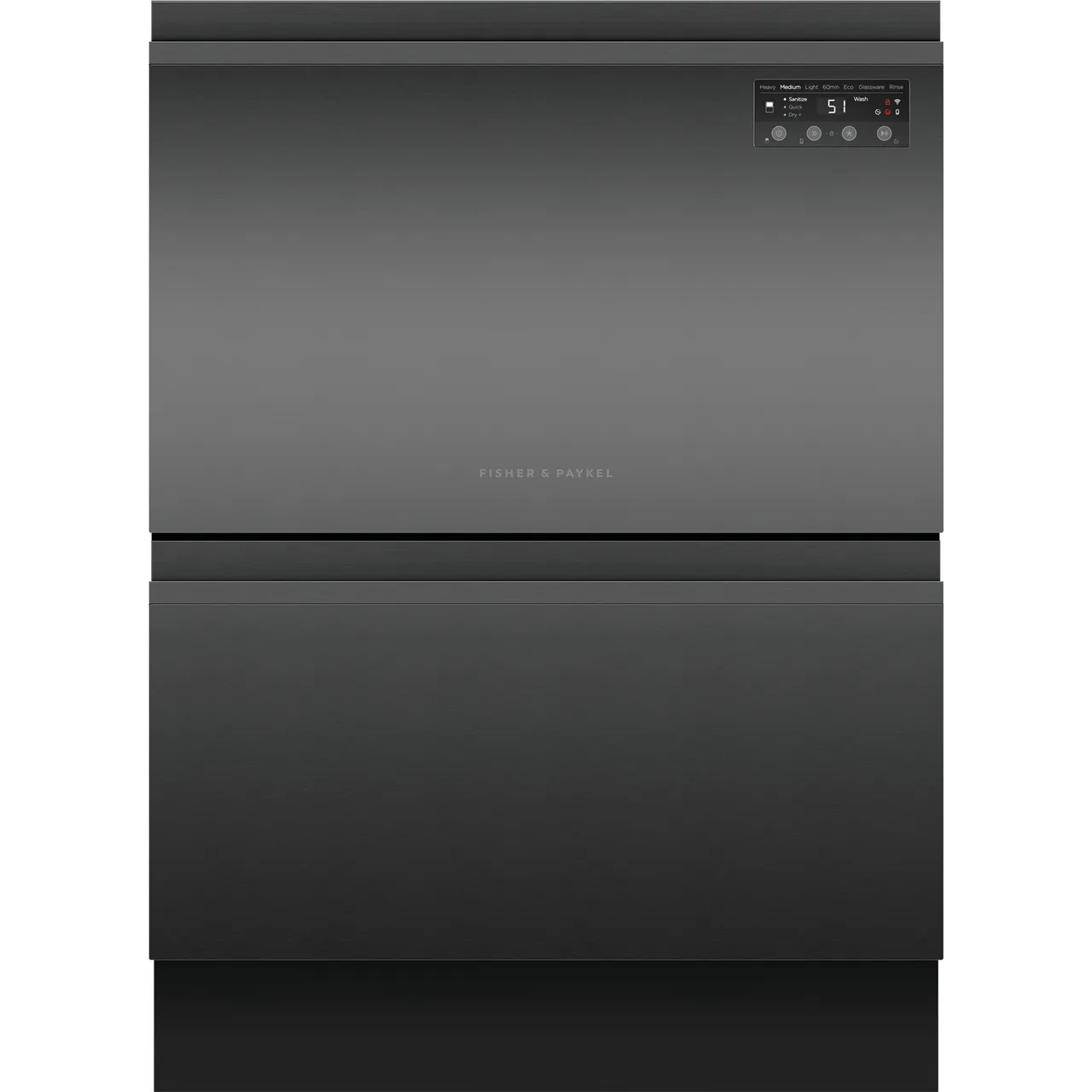 Fisher & Paykel DD60D2HNB9 Double DishDrawer™ Integrated Dishwasher - Black