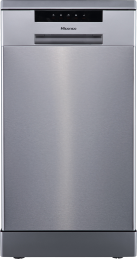 Hisense HS523E15XUK Slimline Freestanding Dishwasher - Stainless Steel