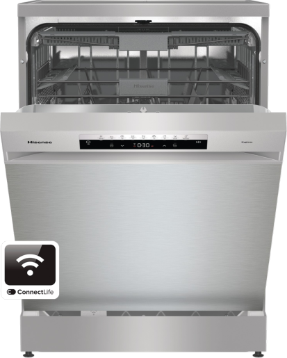 Hisense HS673C60XUK Freestanding Dishwasher - Stainless Steel