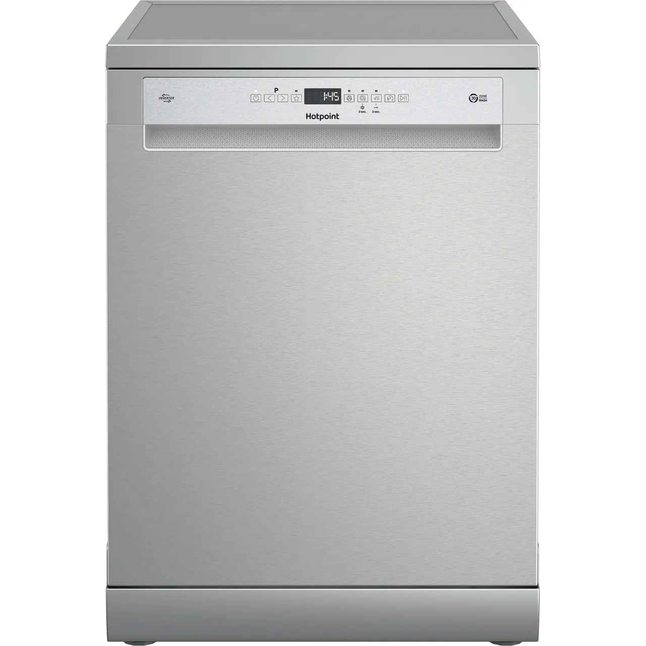 Hotpoint H7FHP61XUK Freestanding Dishwasher - Stainless Steel