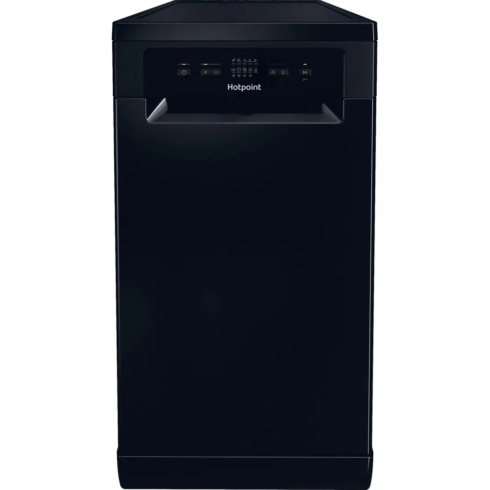 Hotpoint HP2FE10CS90BUK Slimline Freestanding Dishwasher - Black