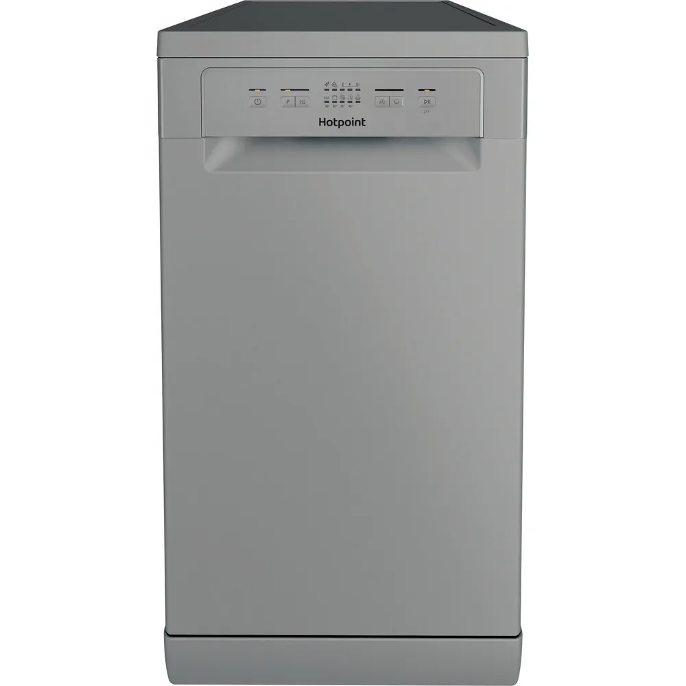 Hotpoint HP2FE10CS90SUK Slimline Freestanding Dishwasher - Silver