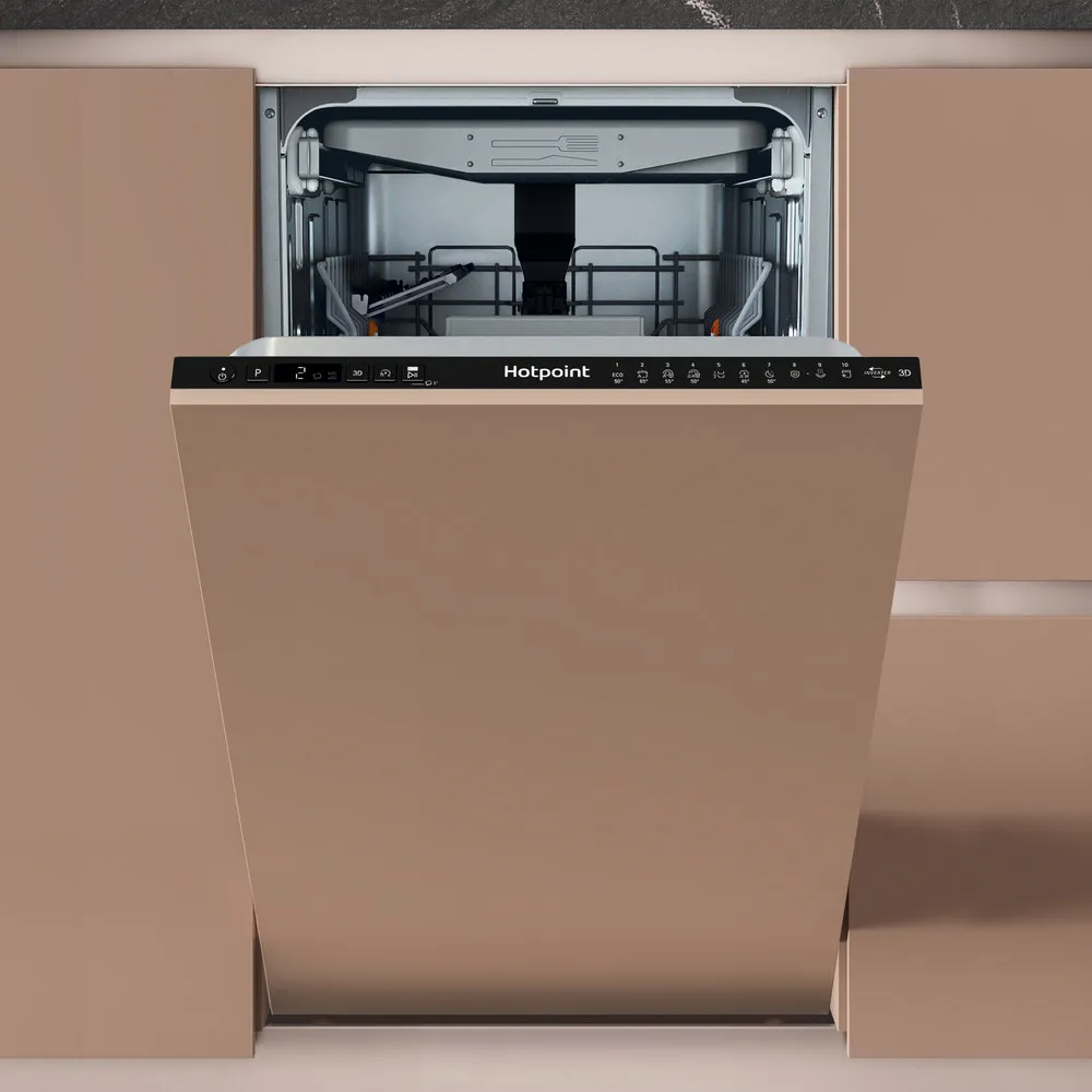 Hotpoint HP6IC11BS7LA0UK Integrated Slimline Dishwasher - Black