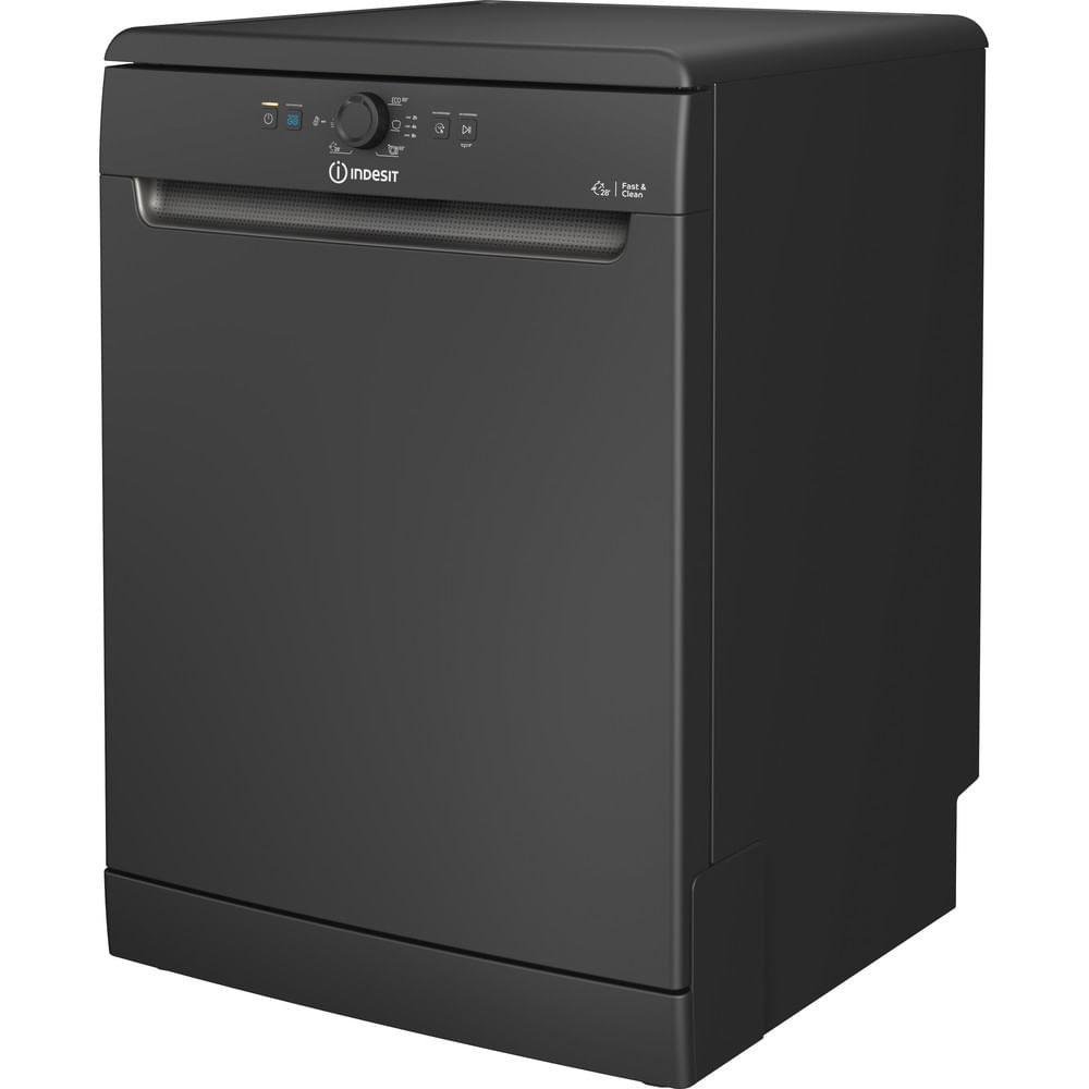 Indesit D2F HK26 B UK Freestanding Dishwasher - Black