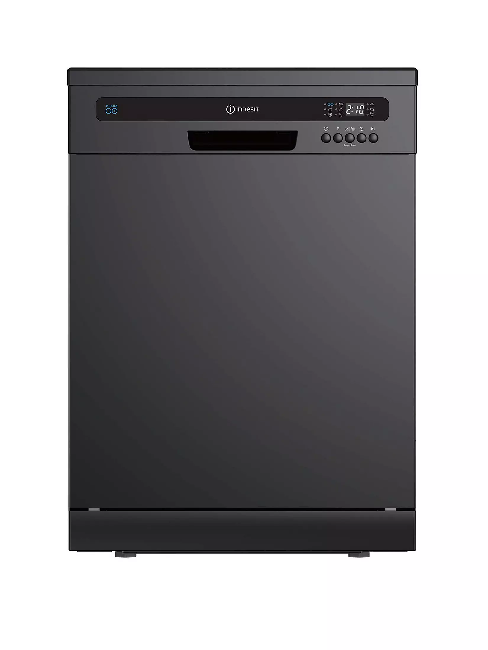 Indesit IN2FE13CNO7BUK Freestanding Dishwasher - Black