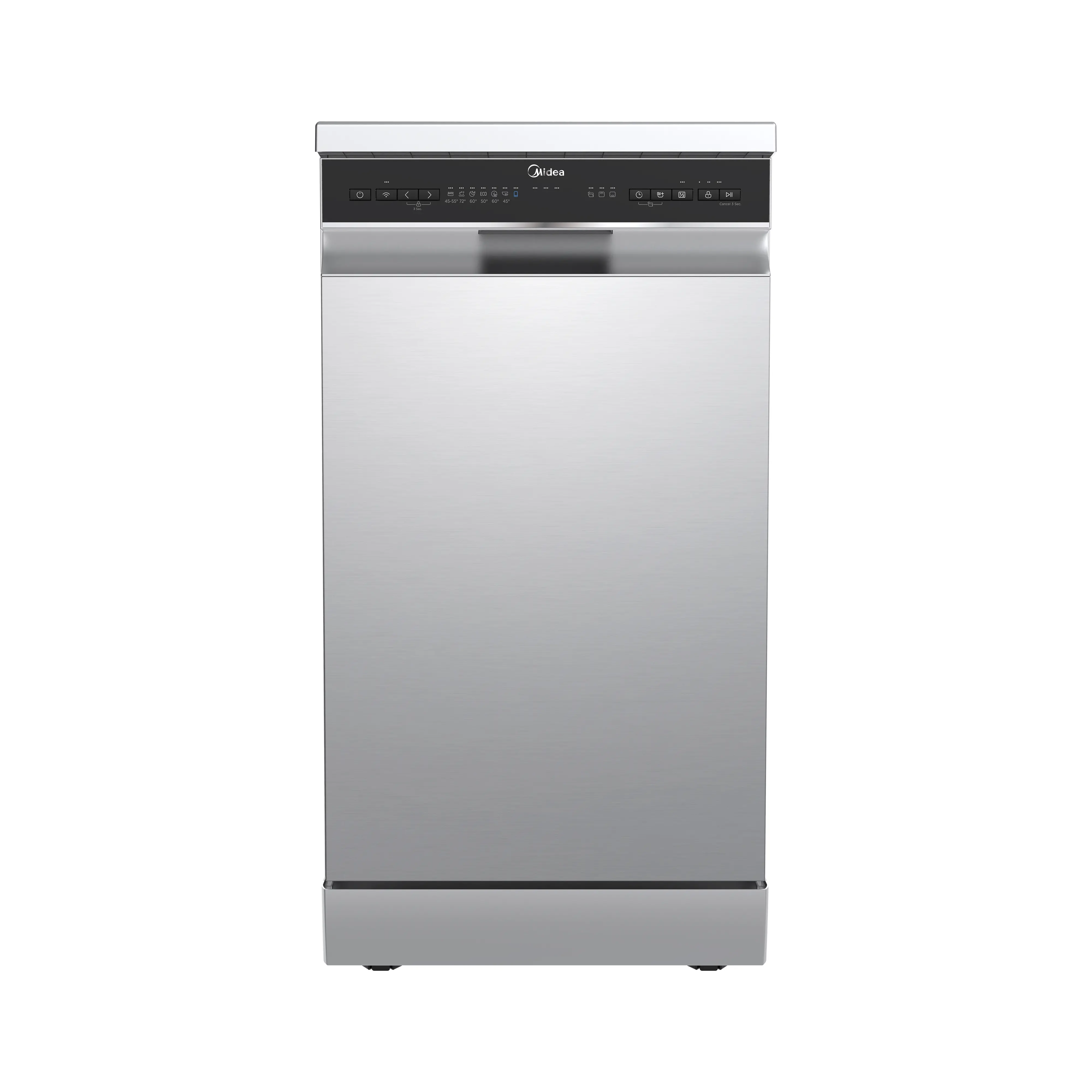 Midea MDWEF1034D(SS)-WG-UK Slimline Freestanding Dishwasher - Stainless Steel