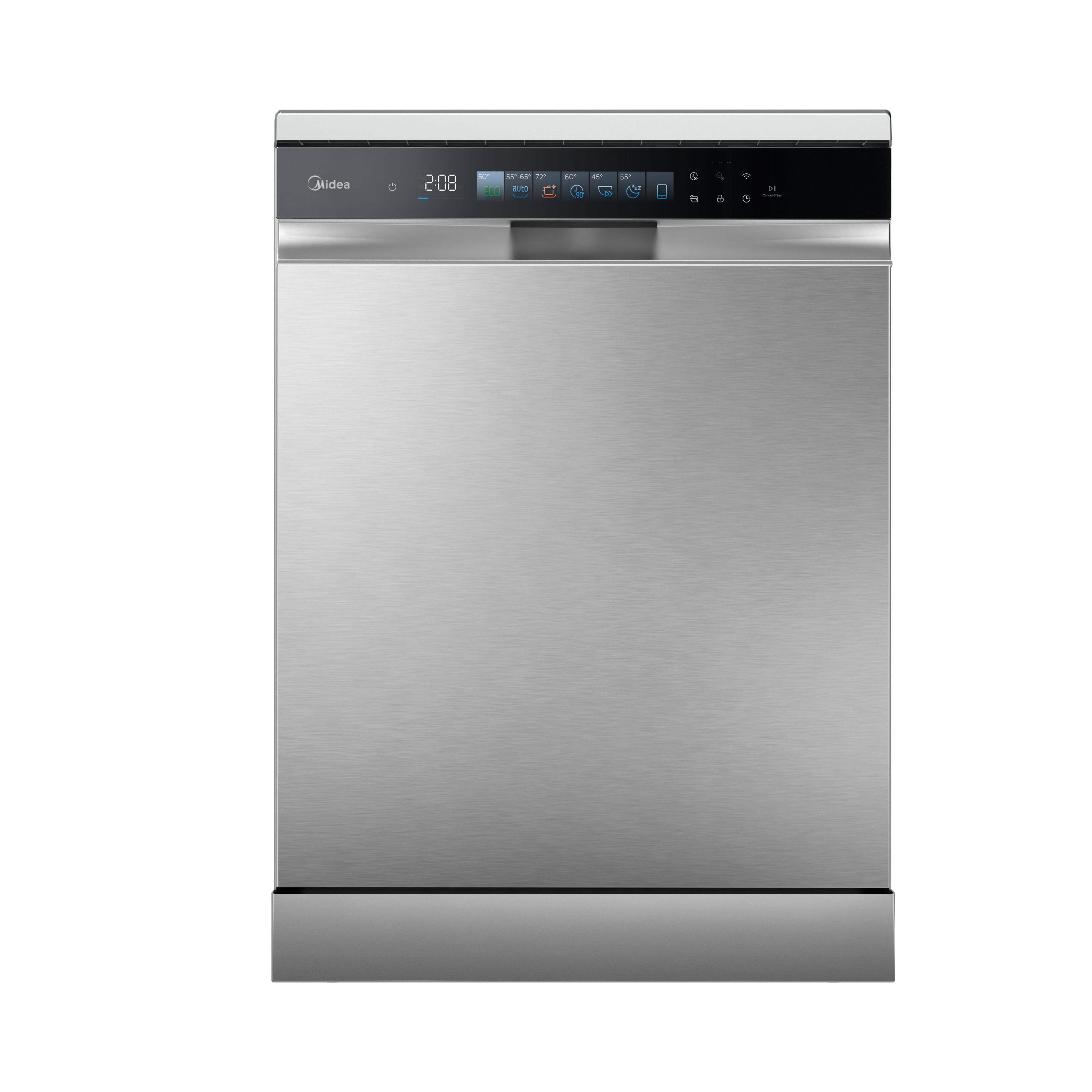 Midea MDWEF1433G(SS)-WUG-UK Freestanding Dishwasher - Stainless Steel