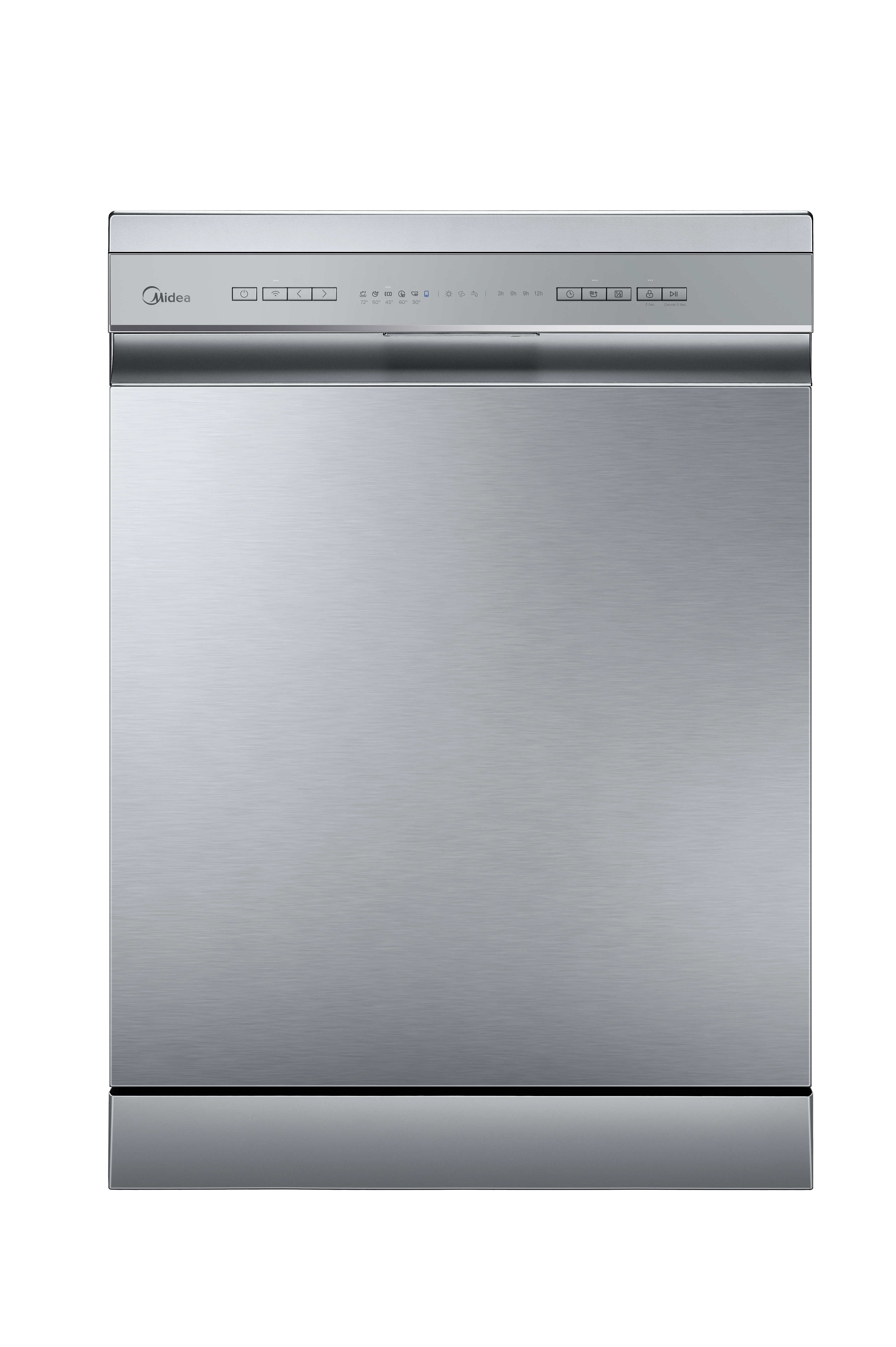 Midea MDWPF1233C(S)-WG-UK Freestanding Dishwasher - Silver