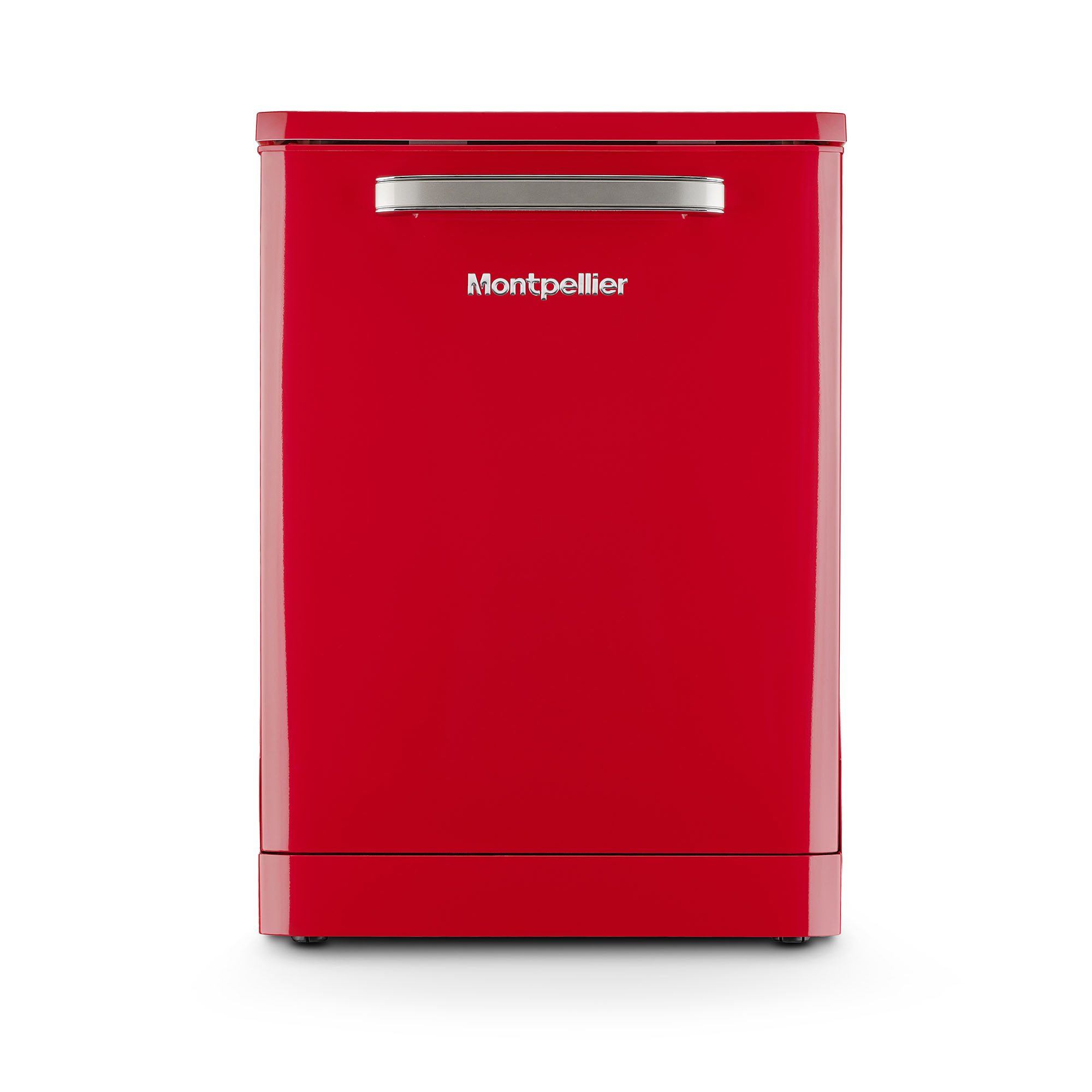 Montpellier MAB1353DR 60cm Retro Freestanding Dishwasher - Red