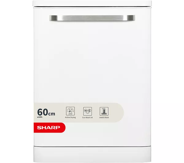 Sharp QW-DX41F47EW Freestanding Dishwasher - White