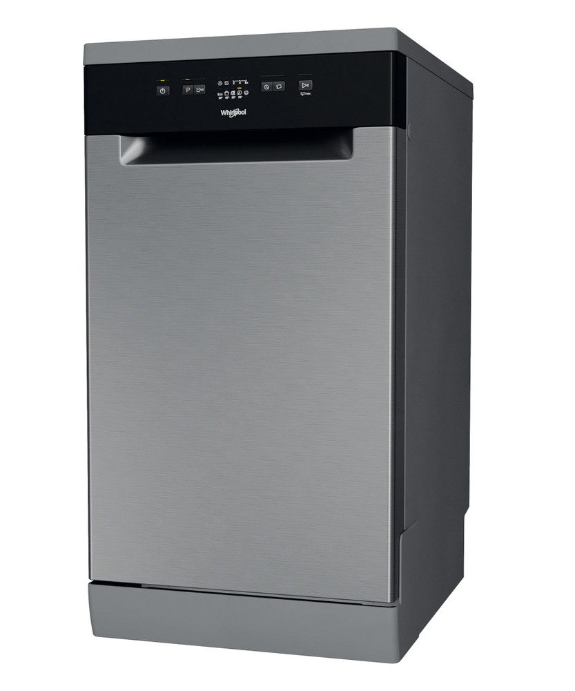 Whirlpool WF9E 2B19 X UK Slimline Dishwasher - Stainless Steel